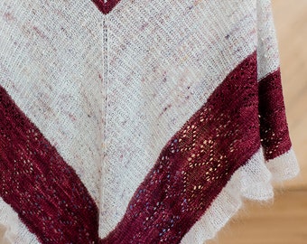 make your own Beloved Shawl (DIGITAL KNITTING PATTERN) Triangular Shawl