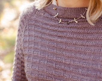 make your own Texture Sweater (DIGITAL KNITTING PATTERN) for adult women teen junior