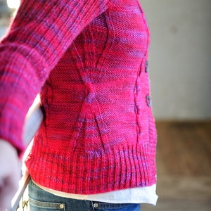 make your own Morning Coffee Cardigan DIGITAL KNITTING PATTERN for women image 7