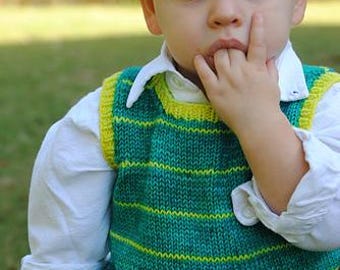 make your own Treasure Vest (DIGITAL KNITTING PATTERN) for boys, kids, children
