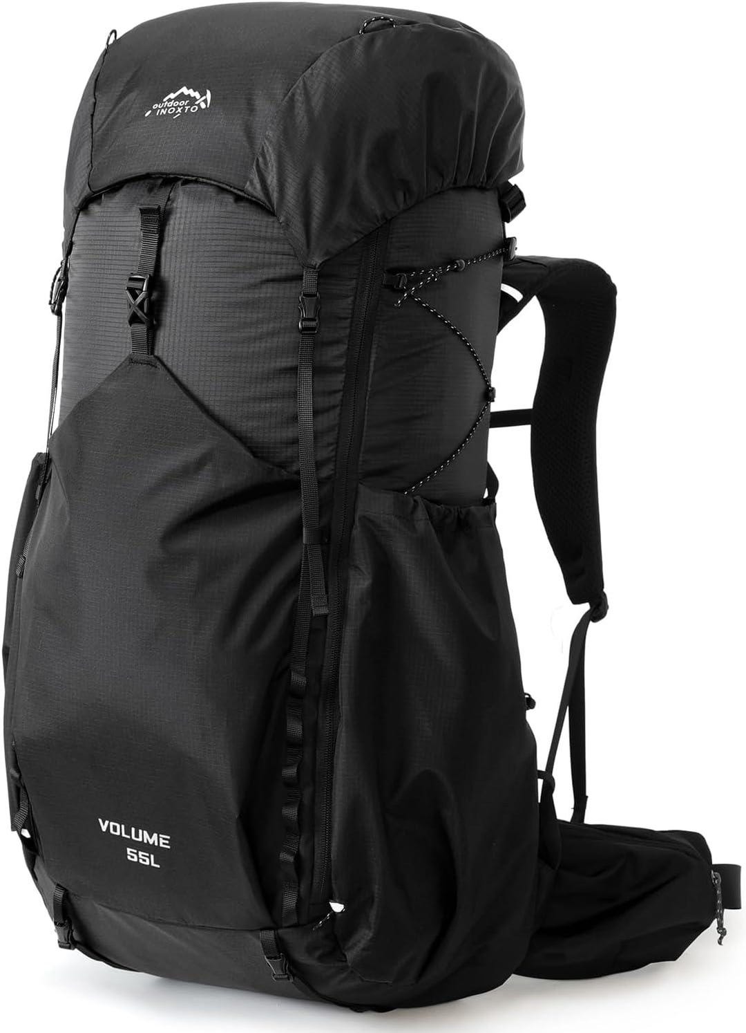 55L Internal Frame Waterproof Hiking Camping Backpack With 3L Water ...
