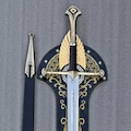 Anduril Sword of Aragorn Replica With Free Scabbard Free Wall Mount