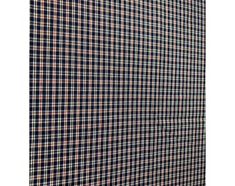 Plaid Cotton Fabric 1/2 Yard 62" Wide Checkered Pattern For Sewing Crafts