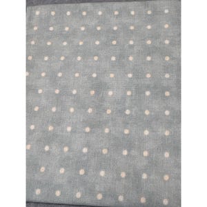 Light Blue Polka Dot Cotton Fat Quarter Fabric 18&quot;x22&quot; Sewing Quilting Crafts