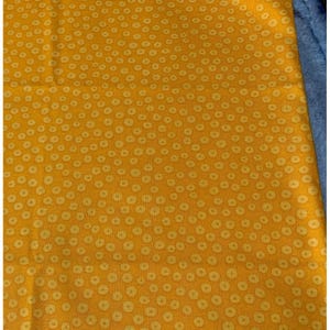 Yellow Polka Dot Fabric Cotton Fat Quarter 18&quot; x 22&quot; Quilting Sewing Crafts Material