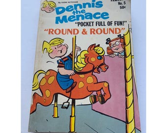 Dennis The Menace "Pocket Full Of Fun" Round & Round Comic Book