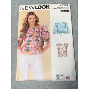 New Look N6732 Sewing Pattern Shirt Size 6 8 10 12 14 16 18 uncut 2022