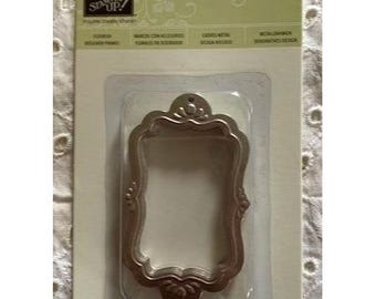 Stampin Up! Designer Frames Embossing Folder Die Cut Set Metal 2.93" x 1.34"