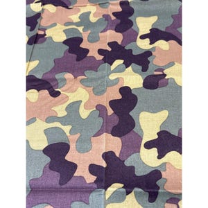 Camouflage Cotton Fabric Fat Quarter 18x22&quot; for Quilting & Crafts