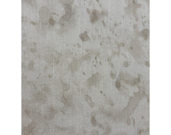 Beige Abstract Watercolor Fabric 1/2 yard x 46" Cotton Sewing Crafting Quilting Material
