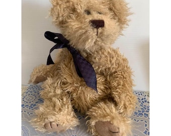 Cottage Collectibles Ganz Bear Li'l Bernie Jointed Curly Hair Bear