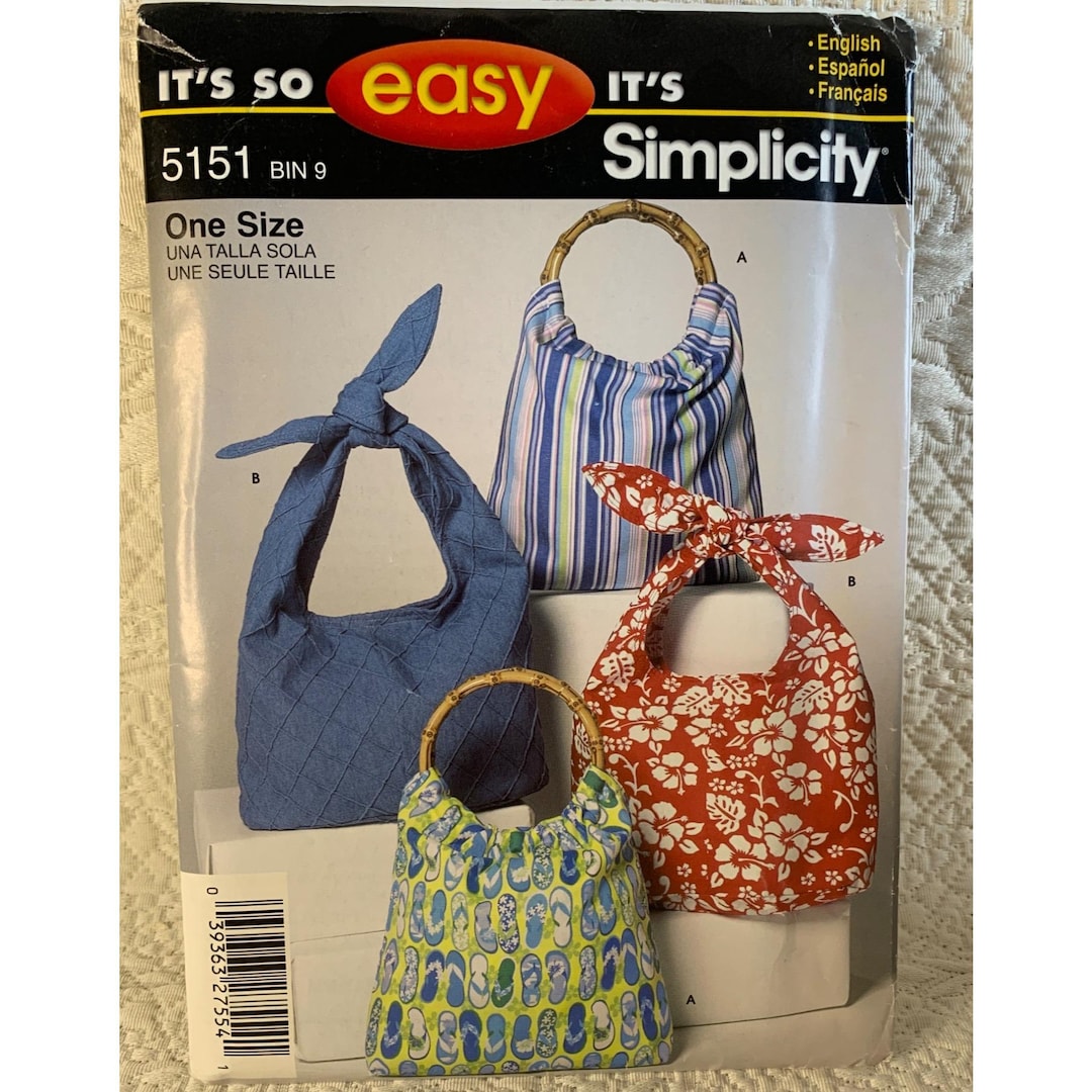 Simplicity Misses Handbag Sewing Pattern 5151- Uncut 2004 - Etsy
