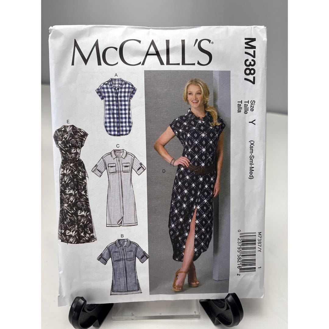 M7387 Mccalls M7387 Sewing Pattern Womens Dresses Size XS-S-M Uncut - Etsy