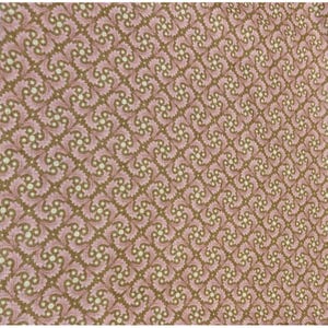 Pink & Brown Swirl Pattern Cotton Fabric  8&quot; x 44&quot; for Sewing Crafts by Moda