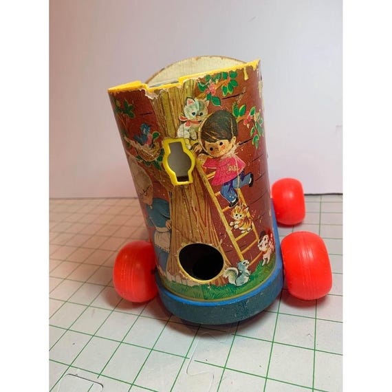 Vintage Fisher Price Pull-a-long Lacing Shoe Toy 1970s Kids Toy
