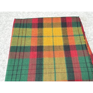 Plaid Cotton Fat Quarter 18x22 Inches Quilting Sewing