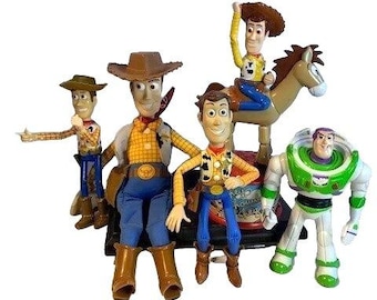 Disney Toy Story Woody & Buzz Lightyear Figures Set All Sizes Fun Collectible
