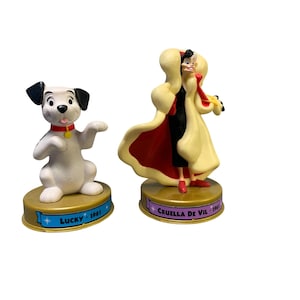 Disney 101 Dalmatians Lucky & Cruella De Vil 100 Years of Magic McDonalds Figures 2002 Collectible