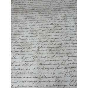 Antique Calligraphy 1/2 yard x 44&quot; Cream Script Fabric by Holly Holderman