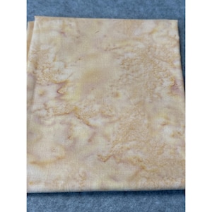 Yellow Batik Cotton Fabric Fat Quarter 18x22&quot; for Quilting Crafts