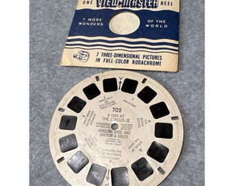 Bobina View-Master 702 Una giornata al circo-II Ringling Bros. & Barnum Bailey 3D Kodachrome Vintage