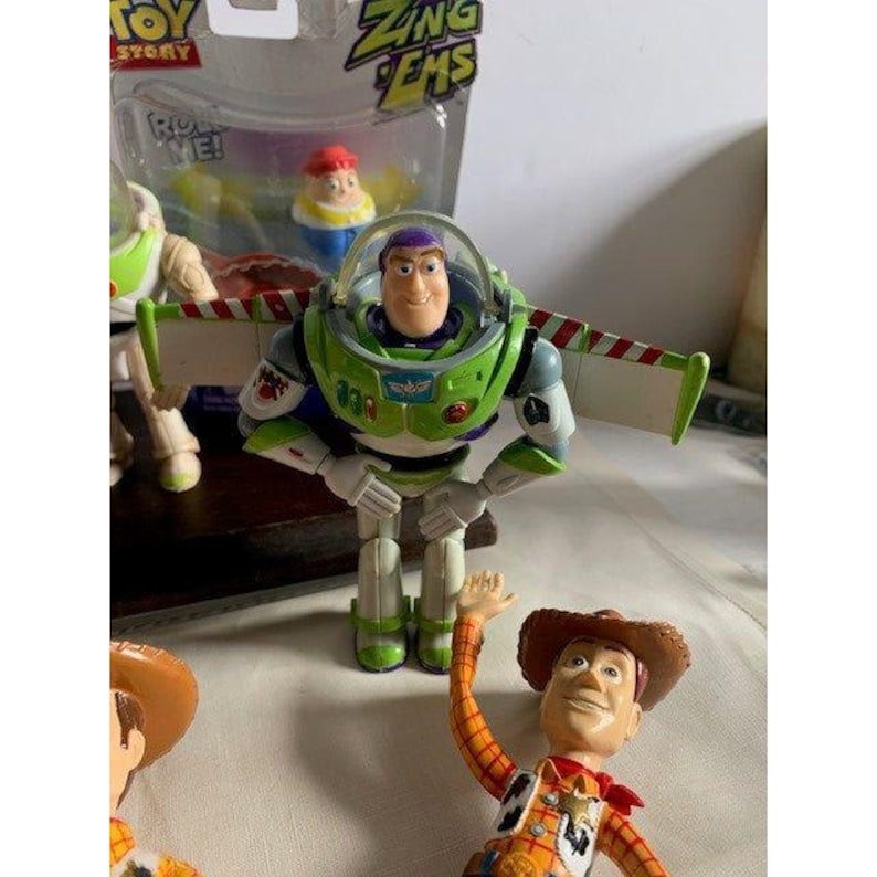 Disney Pixar Toy Story Action Figure Lot Featuring Woody Buzz Lightyear & More Used image 5