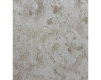 Beige Abstract Watercolor Fabric 21 inches x 46" Cotton Sewing Crafting Quilting Material