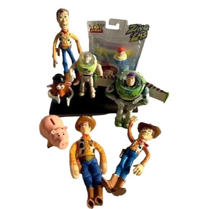 Disney Pixar Toy Story Action Figure Lot Featuring Woody Buzz Lightyear & More Used image 10