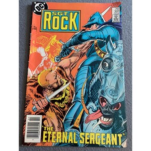 Sgt. Rock Comic #397 The Eternal Sergeant DC Comics Vintage 1985 Epic Battle Scenes Collectible