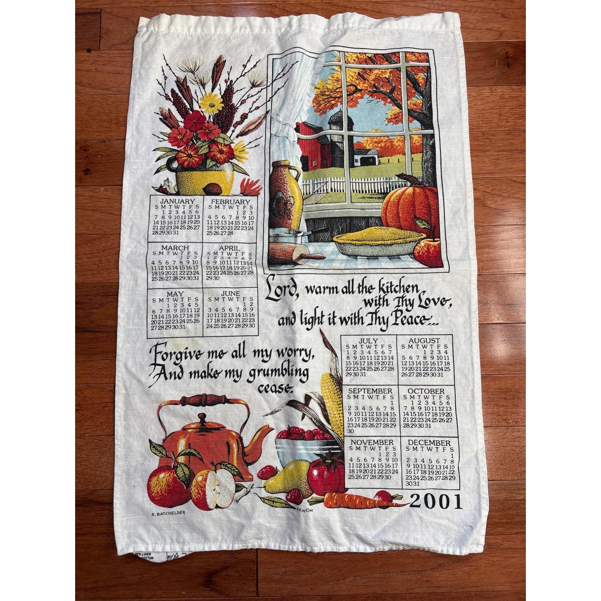2001 Calendar - Etsy