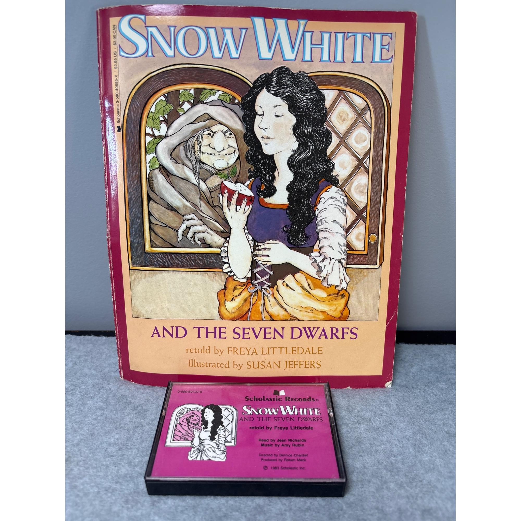 Snow White & the Seven Dwarfs Book Cassette Retold by Freya