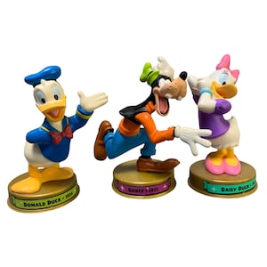 Vintage Disney Donald Duck Goofy Daisy Duck 2002 McDonalds 100 Years Of Magic Collectible Figurines Set