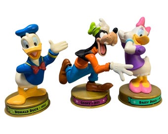 Vintage Disney Donald Duck Goofy Daisy Duck 2002 McDonalds 100 Years Of Magic Collectible Figurines Set