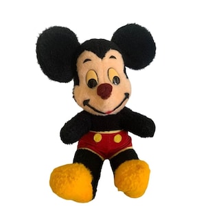Vintage Disney Mickey Mouse Plush 60s 15&quot; tall