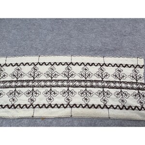 Vintage 3.75" x 4 yds Embroidered Cotton Insertion Entredeux Trim Intricate Floral Patterns