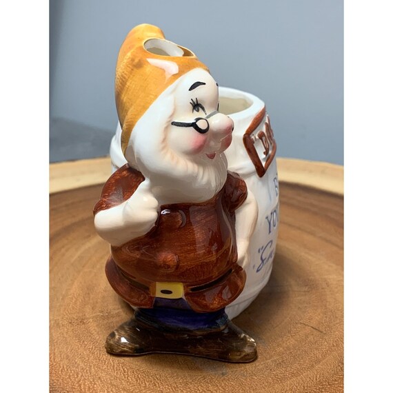 Vintage Walt Disney Productions Doc Toothbrush Holder Snow White
