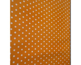 Lakehouse Direct Oranje Katoenen Stof met Polka Dots, 71 x 112 cm, voor knutselen en naaien