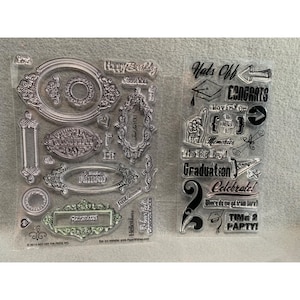 Clear Stamps  Birthday Congratulations Graduation - Hot Off The Press Inc.