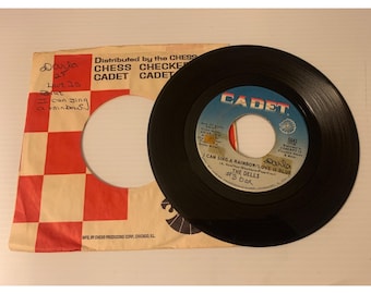 The Dells "I Can Sing A Rainbow/Love Is Blue" & "Hallelujah Baby" 45 RPM Vinyl Record 1960s