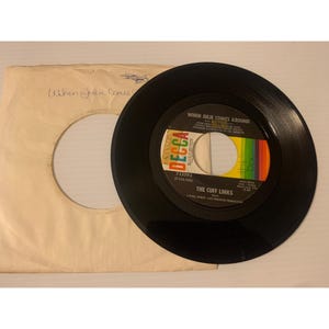 Vintage 45 RPM Vinyl Record Decca The Cuff Links &quot;When Julie Comes Around/Sally Ann&quot; 1960s
