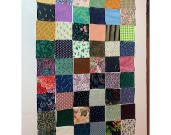 Lote com 108 peças de retalhos de algodão de 2,5 polegadas para patchwork.