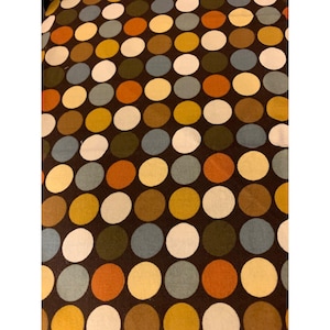 Polka Dot Cotton Fabric By Original Screenprint 1/2 Yard 42&quot; Wide Crafts Sewing