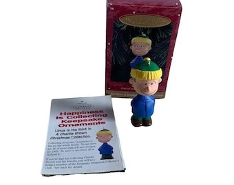 Hallmark Keepsake Linus Peanuts Ornament Christmas 1995 with Box Collectible Decor