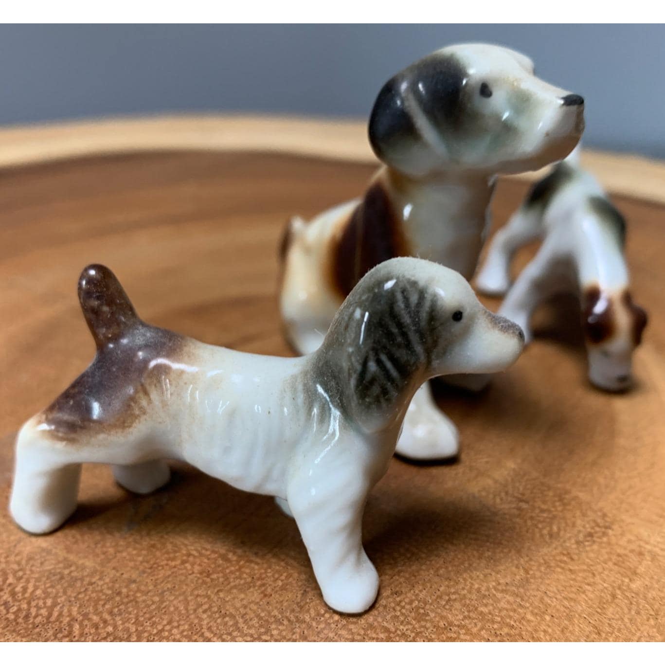 Japan Porcelain Dog Figurines Trio Vintage - Etsy
