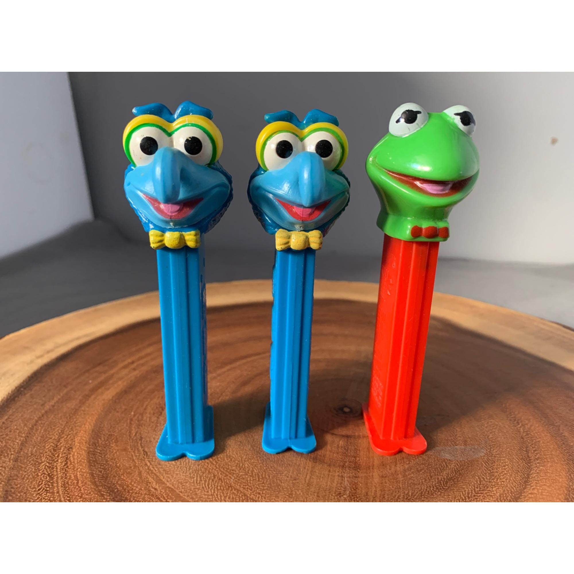 Vintage Muppets Pez Dispensers Lot Kermit & Gonzo Collectible