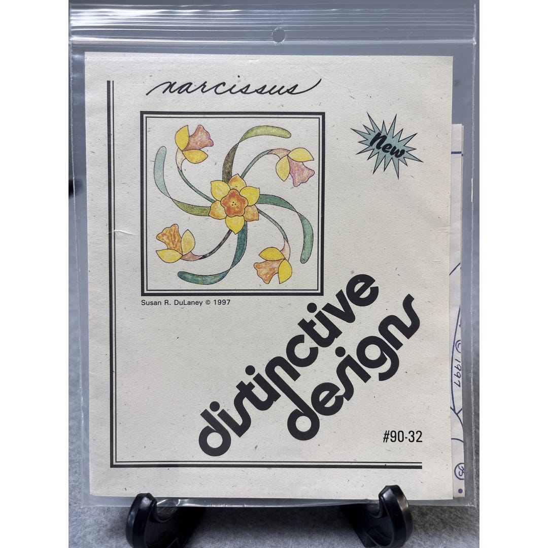 Narcissus Quilt Appliqué Pattern Distinctive Designs #90-32 12