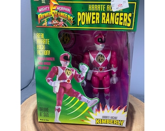 1994 Bandai Mighty Morphin Power Rangers Deluxe Karate Action Kimberly 8" Figure