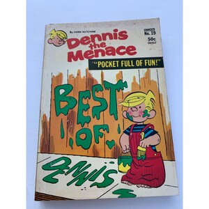 Dennis The Menace Comic Book #19 Pocket Full Of Fun Best Of Dennis 1960s Edition Rare Collectible