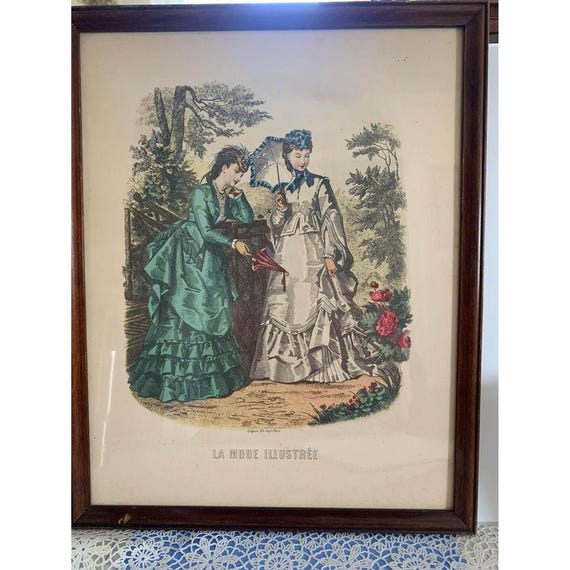 La Mode Illustrée Gilquin Victorian Ladies Framed Wall Print 13