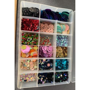 Mixed Sequin Set Storage Box Crafting Decoration Projects